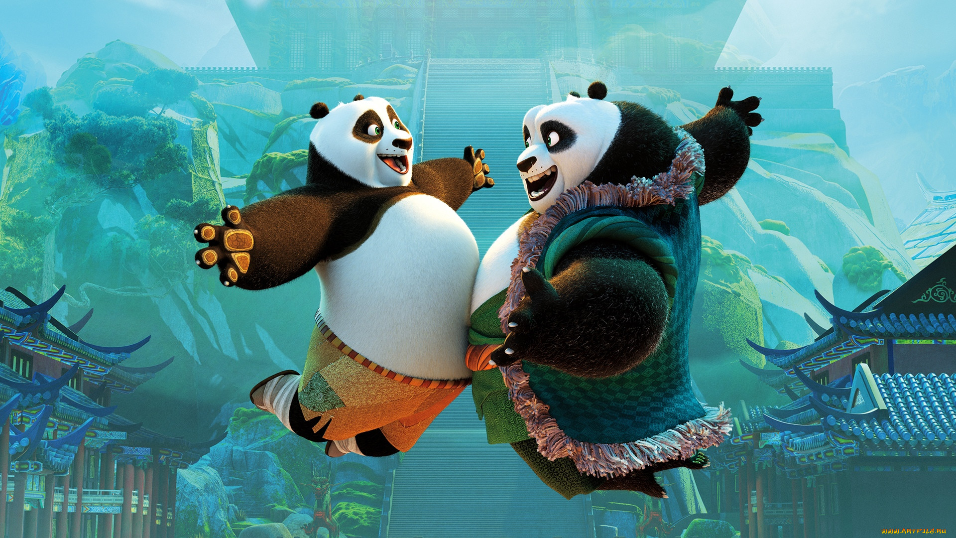 kung fu panda 3, мультфильмы, персонажи.
